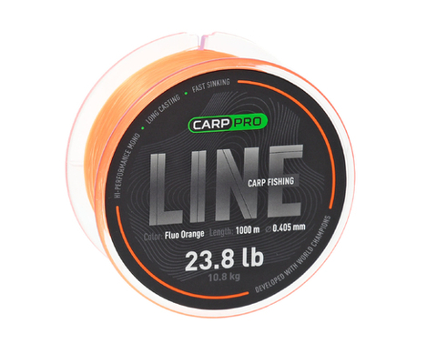 Волосінь Carp Pro Carp Fishing Fluo Orange 1000m 0.309 mm