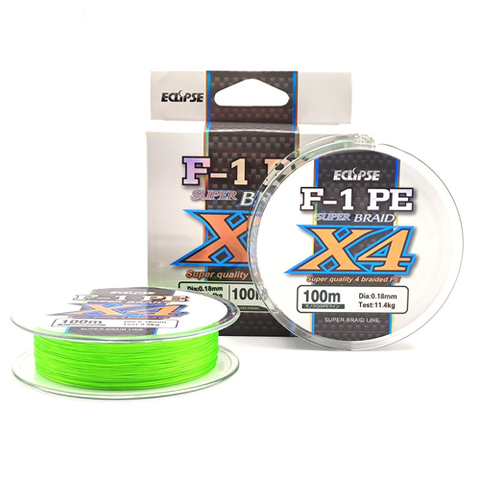 Шнур Eclipse X4 F-1 Light Green 100m 0.08mm