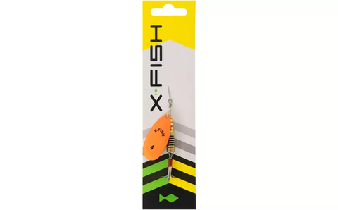 Блешня X-Fish Stark №1 2.5g Nikel UV orange