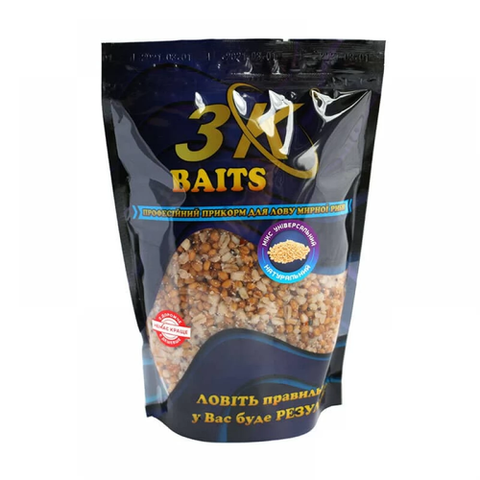Прикорм 3K Baits зерновий мікс Універсальний (натуральний), 1000г