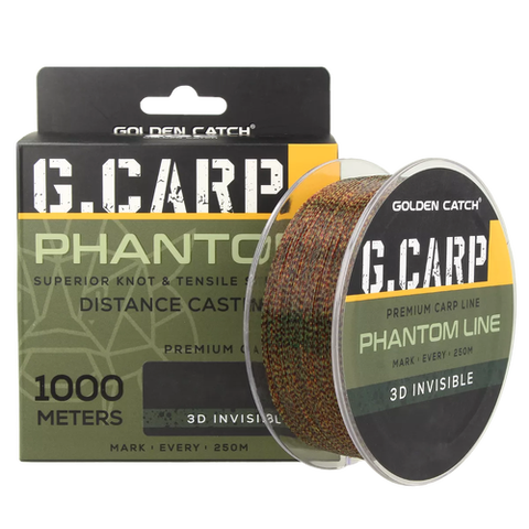 Волосінь GC G.Carp Phantom Line 1000м 3D Invisible 0.32mm