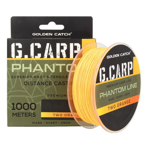 Волосінь GC G.Carp Phantom Line 1000м Two Orange 0.32мм