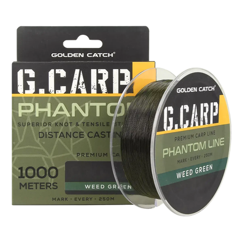 Леска Golden Catch G.Carp Phantom Line 1000м Weed Green 0.26 mm 4.7 kg