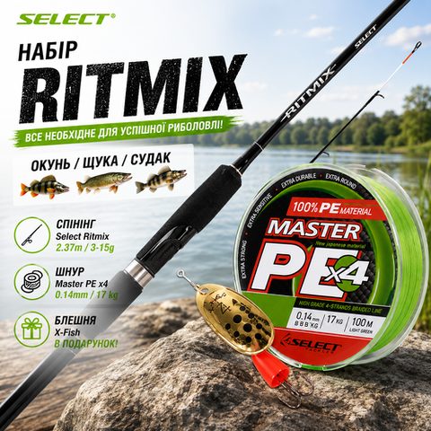 Спінінг Select Ritmix 2.37 м, тест 3–15 г 
