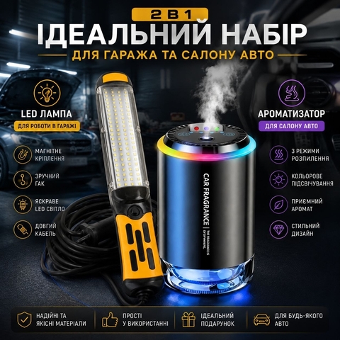 Набір 2 в 1 «Ідеальний набір для гаража та салону авто»