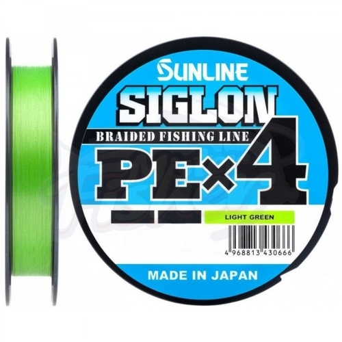 Шнур Sunline Siglon PE х4 150 м # 0.3/ 0.094 мм 2.1 кг dark green