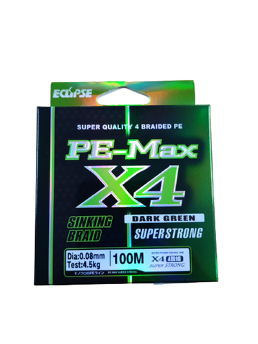 Шнур Eclipse X4 PE-Max Dark Green 100m 0.50