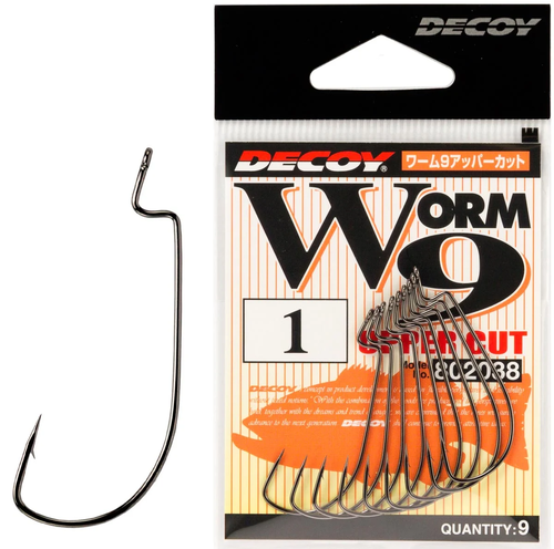 Гачок Decoy Worm9 Upper Cut #1 (9 шт)