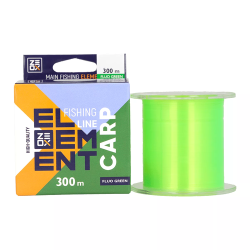 Волосінь ZEOX Element Carp Line 300м Fluo Green 0.350мм