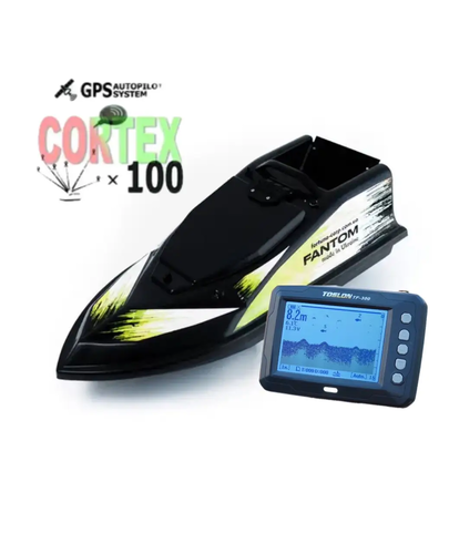 Кораблик для прикормки Фантом Модерн з ехолотом Toslon300 та GPS автопілотом (Maxi Cortex)