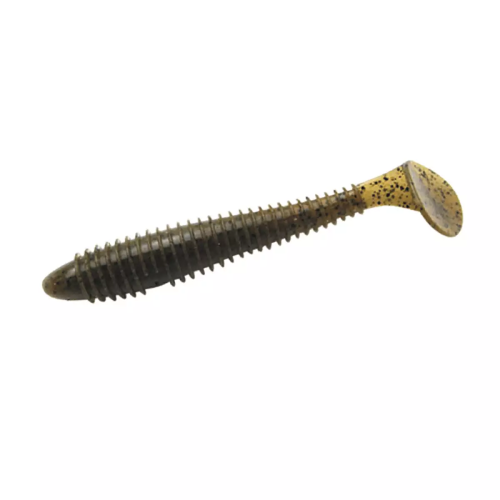Силікон Keitech Swing Impact FAT 3.8`` #101 Green Pumpkin PP(6 шт)