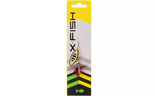 Блешня X-Fish Orbit №1 4g Nikel gold