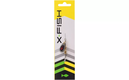 Блешня X-Fish Dark Side №5 14g Nikel black orange