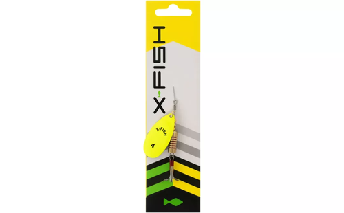 Блешня X-Fish Stark №5 14g Nikel UV lime
