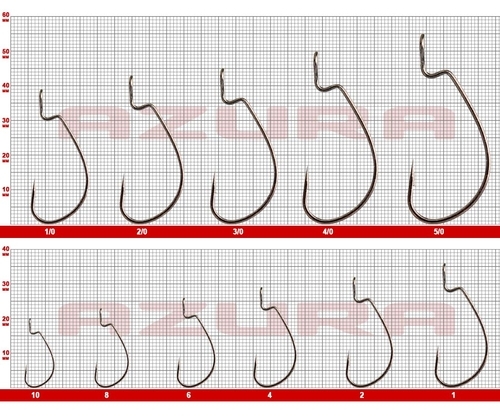 Гачки Azura Kenshin Offset Hook №1