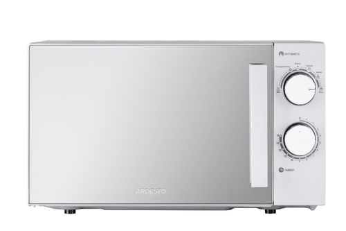 Мікрохвильова піч ARDESTO, 20л, мех.керув., 800Вт, відкр.ручкою, сріблястий