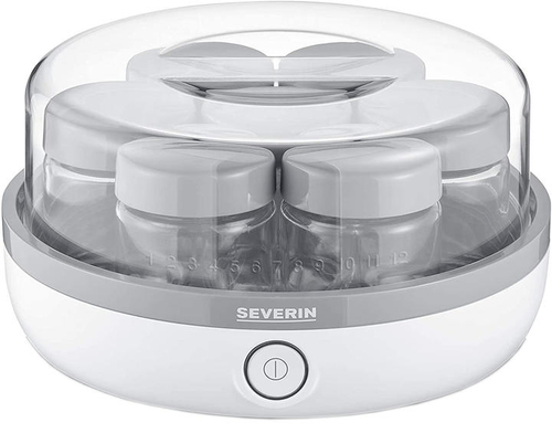 Йогуртниця Severin 13Вт, пластик, біло-сірий