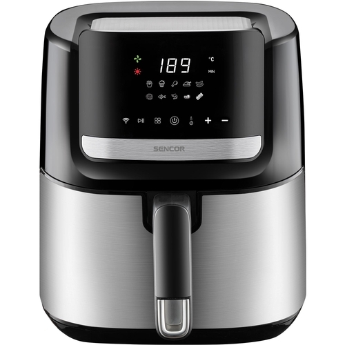 Мультипіч Sencor Vita Fryer, 1600Вт, чаша-6,5л, сенсорне керув., 10 програм, пластик, нерж. сталь-чорний