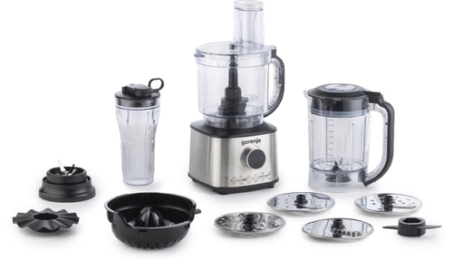 Кухонна машина Gorenje 1500Вт, чаша-пластик, корпус-метал/пластик, чорний