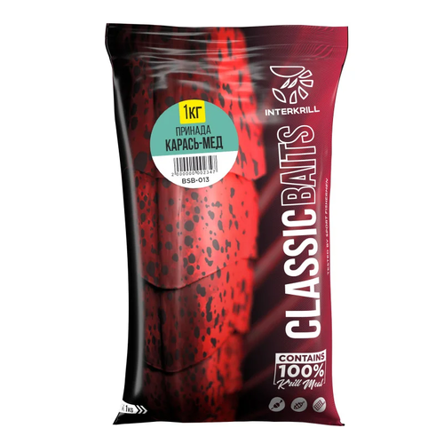 Принада INTERKRILL Карась-Мед 1кг