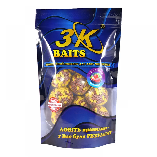 PVA стік пелетс 4мм (полуниця), 10шт. в уп.