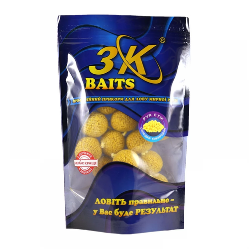 PVA стік пелетс 2мм (солодка кукурудза), 15шт. в уп.