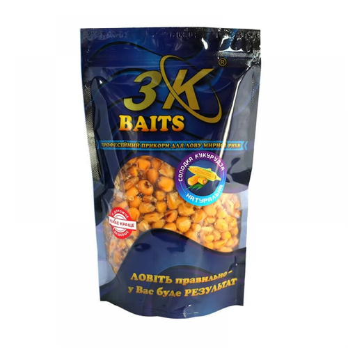 Прикорм 3K Baits Солодка кукурудза (натуральна), 400г