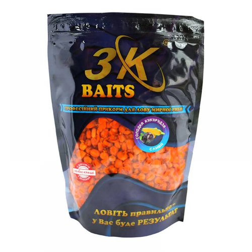 Прикорм 3K Baits Солодка кукурудза (слива), 800г