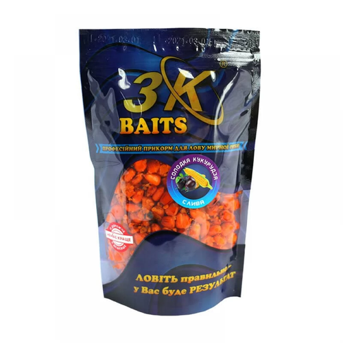 Прикорм 3K Baits Солодка кукурудза (слива), 400г
