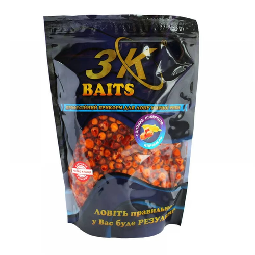 Прикорм 3K Baits Солодка кукурудза (карамель), 800г