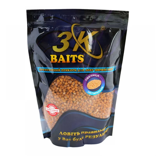 Прикорм 3K Baits Пшениця (натуральна), 800г