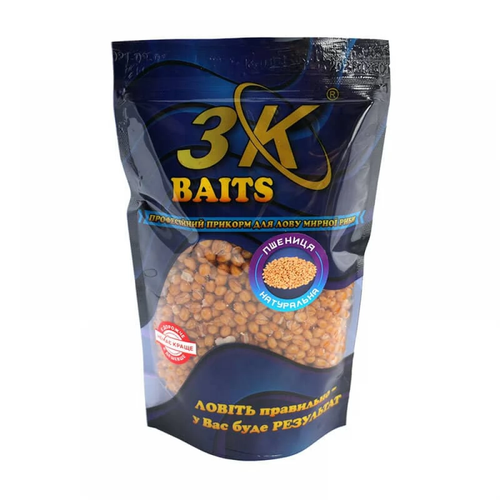 Прикорм 3K Baits Пшениця (натуральна), 400г