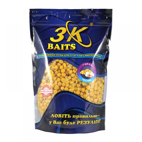 Прикорм 3K Baits Горох (часник), 800г