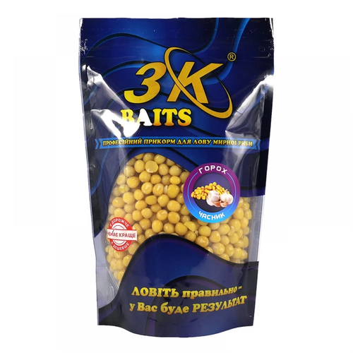 Прикорм 3K Baits Горох (часник), 400г
