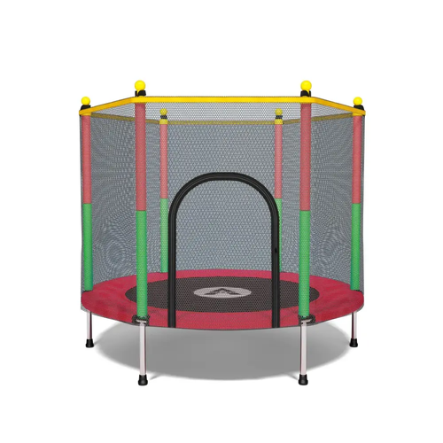Батут манеж дитячий з сіткою Atleto 140 см червоний KRB01 (21000143)