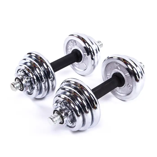 Гантелі 15кг пара (2шт х 7,5 кг), хром