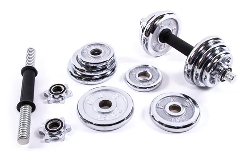 Гантелі 20кг пара (2шт х 10 кг), хром