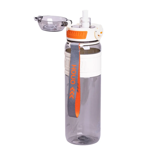 Пляшка для води спортивна 1 л з ремінцем та напувалкою фляга для тренувань в школу