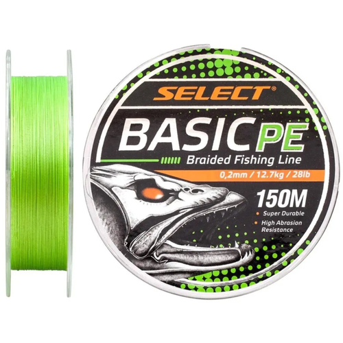 Шнур Select Basic PE Light Green 150m 0.24mm 40lb/18.2kg