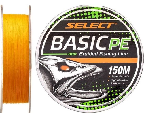 Шнур Select Basic PE 150m (оранжевий) 0.14mm 15lb/6.8kg