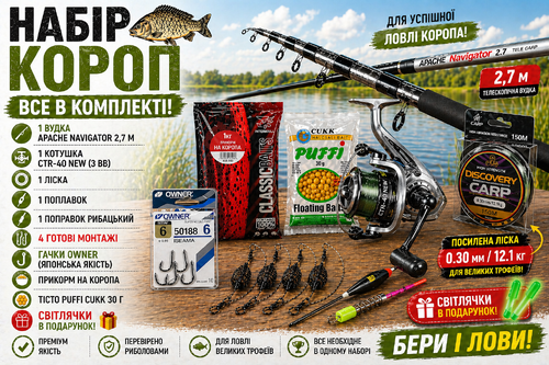 Рибальський комплект «Carp Navigator 2,70м »