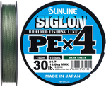 Шнур Sunline Siglon PE x4 150m темно-зелений #1.7 30lb