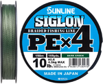 Шнур Sunline Siglon PE x4 150m темно-зелений #0.6 10lb