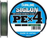 Шнур Sunline Siglon PE x4 150m темно-зелений #1.2 20lb