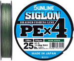 Шнур Sunline Siglon PE x4 150m темно-зелений #1.5 25lb