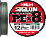 Шнур Sunline Siglon PE x8 150m темно зелений #0.8 12lb