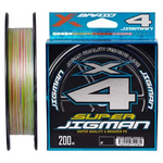 Шнур YGK X-Braid Super Jigman X4 200m #1.2/0.185mm 20lb/9.0kg