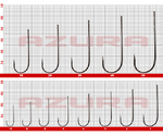 Гачки Azura Long Worm Hook №1/0